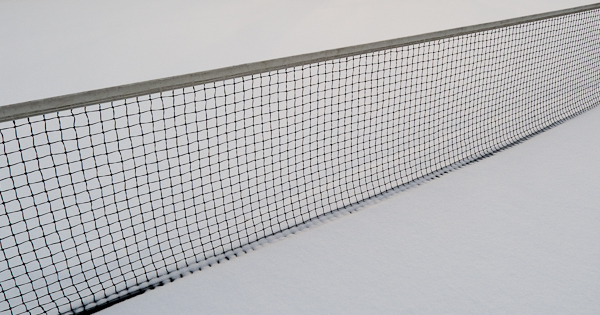 Tennis Court Net, Pangborn Park, Hagerstown, Maryland, January 2