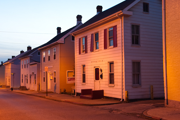 Sunset On A Side Street, Hagerstown, Maryland, December 30, 2006