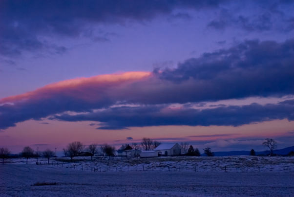Dusk, Washington County, Maryland, January 1, 2010