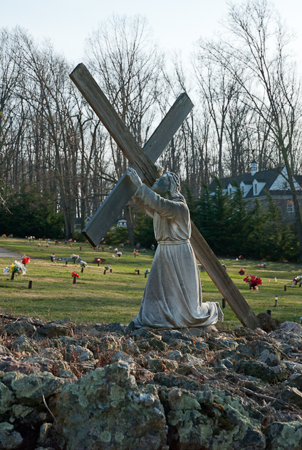 Statuary, Augusta Memorial Park, Waynesboro, Virginia, April 9,