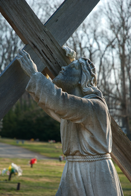 Statuary, Augusta Memorial Park, Waynesboro, Virginia, April 9,