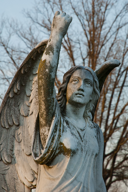 Statuary, Augusta Memorial Park, Waynesboro, Virginia, April 9,